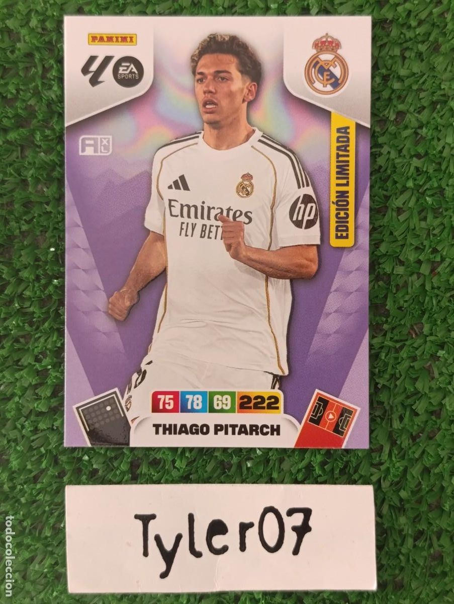 Coleccionismo Cromos antiguos: THIAGO PITARCH REAL MADRID EDICION LIMITADA ADRENALYN XL 2025 2026 25 26