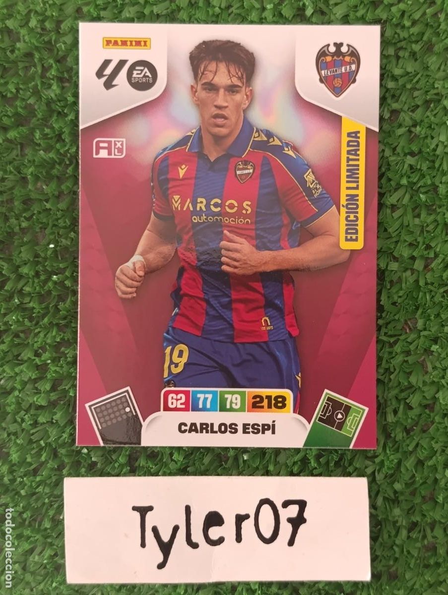 Coleccionismo Cromos antiguos: CARLOS ESPI LEVANTE EDICION LIMITADA ADRENALYN XL 2025 2026 25 26