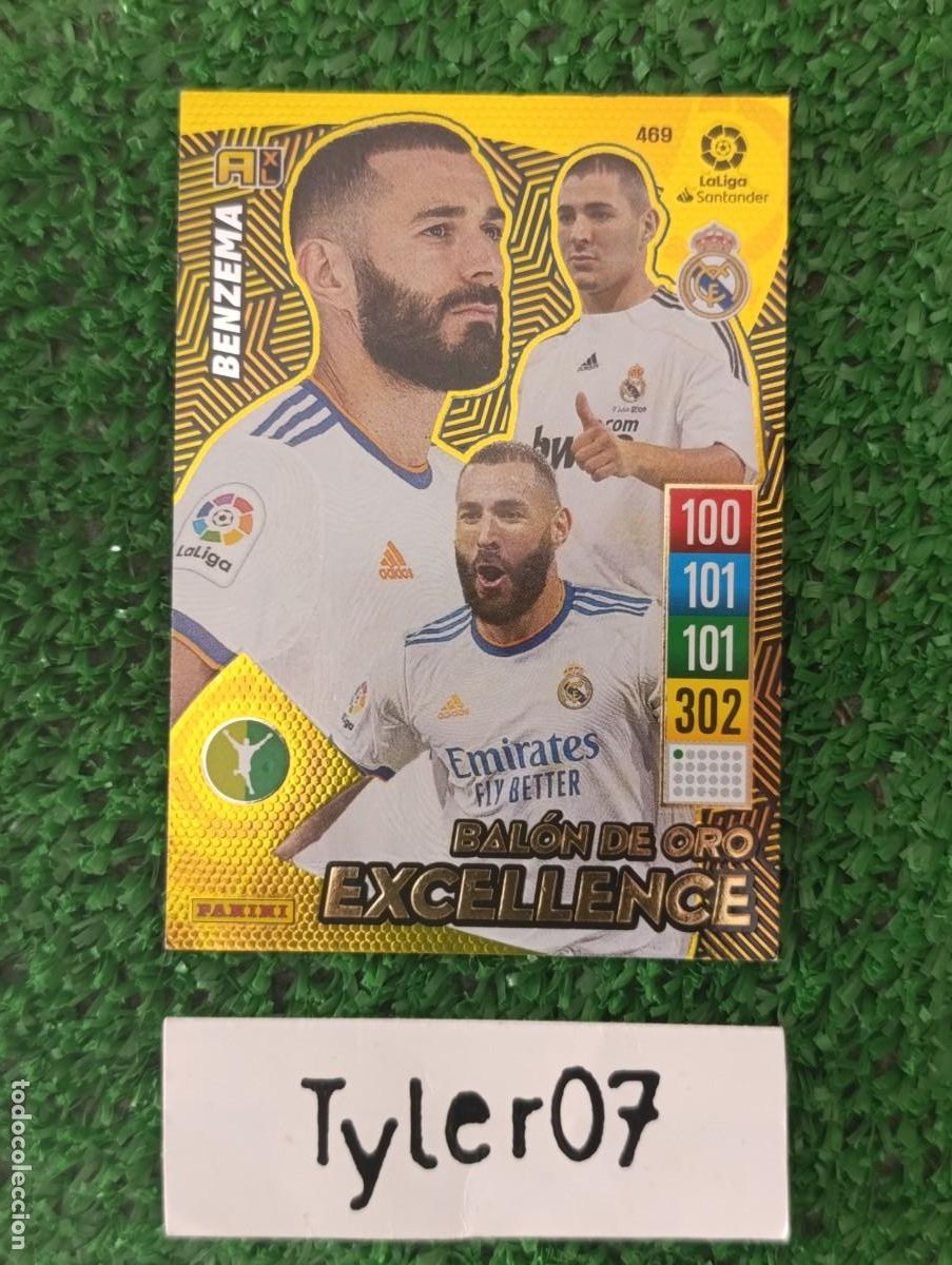 Coleccionismo Cromos antiguos: BENZEMA REAL MADRID BALON DE ORO EXCELLENCE 469 ADRENALYN XL 2021 2022 21 22