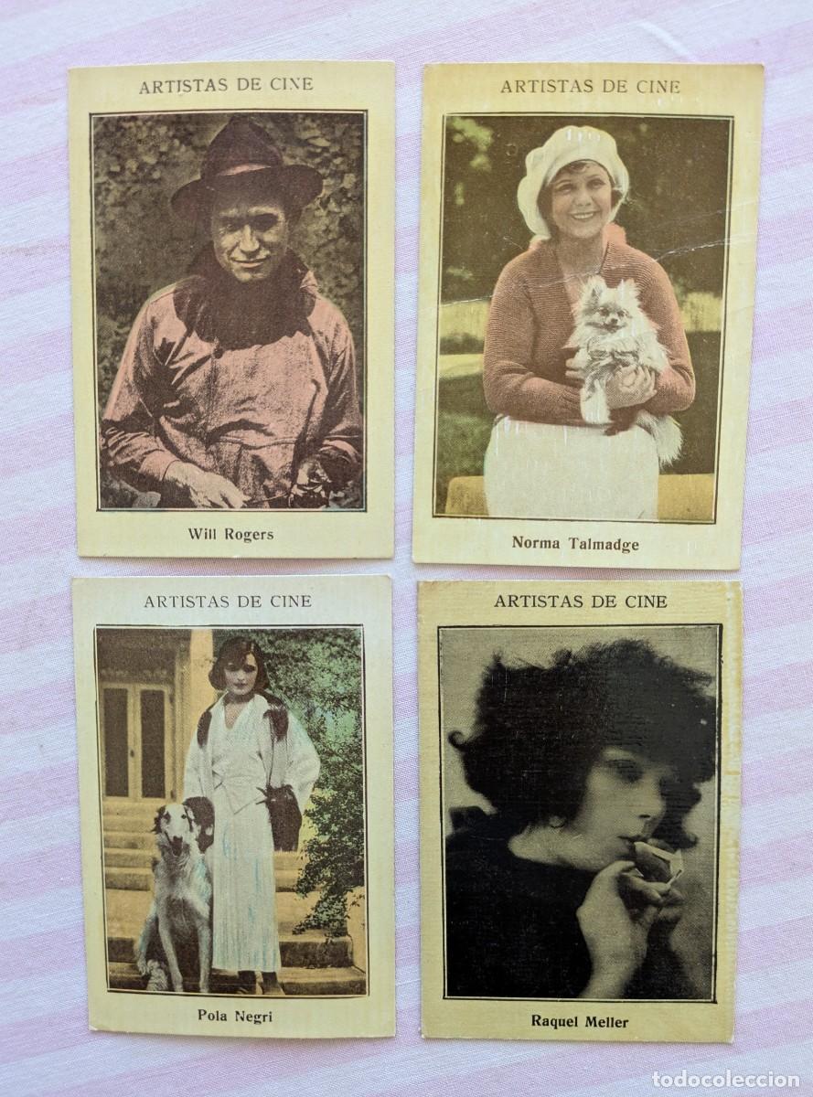 Collezionismo Figurine antiche: Artistas de Cine. Raquel Meller, Will Rogers, Norma Talmadge, Pola Negri