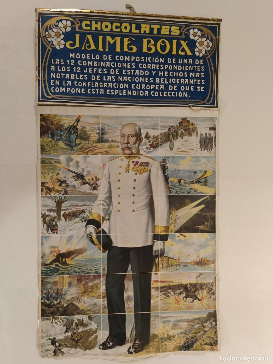 Coleccionismo Cromos antiguos: AUSTRIA HUNGRIA - PLANCHA COMPLETA DE CROMOS SIN CORTAR - CHOCOLATES JAIME BOIX -VER FOTOS