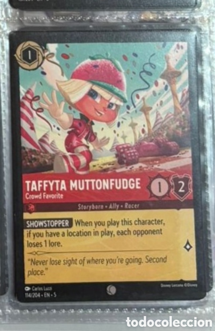 Colecionismo Cromos antigos: TAFFYTA MUTTONFUGE Carta set LORCANA TCG