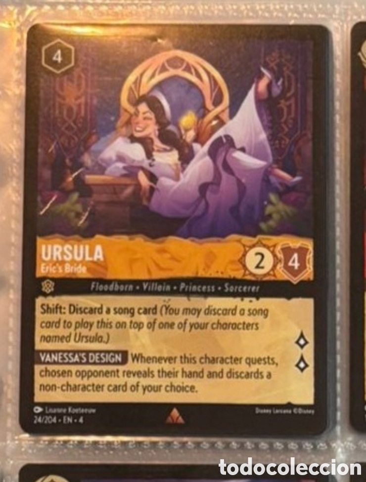 Sammeln alte Sammelbilder: URSULA Carta set LORCANA TCG