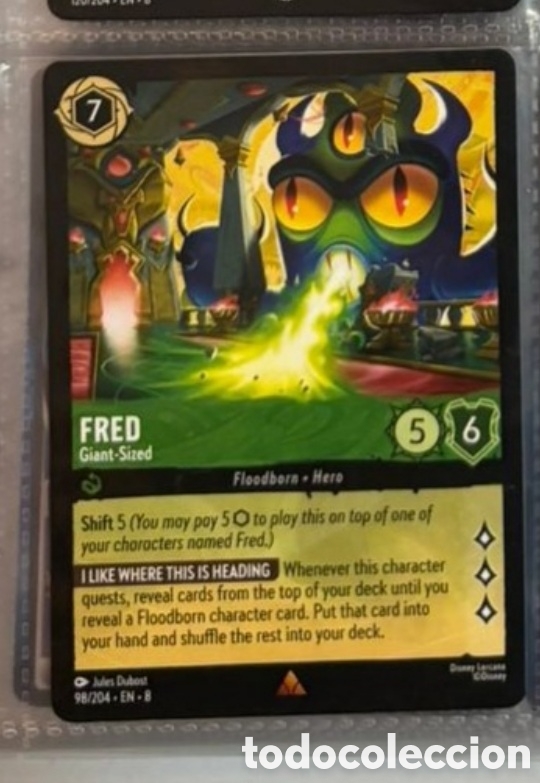 Coleccionismo Cromos antiguos: FRED Carta set LORCANA TCG