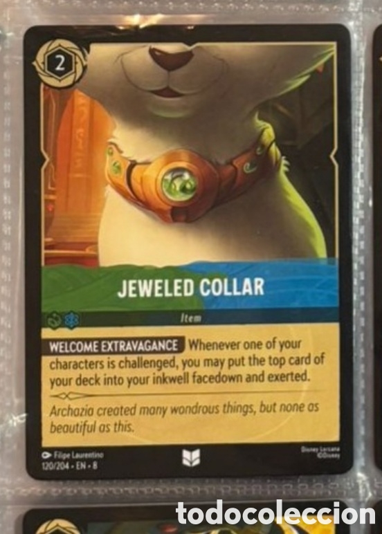 Coleccionismo Cromos antiguos: JEWELED COLLAR Carta set LORCANA TCG
