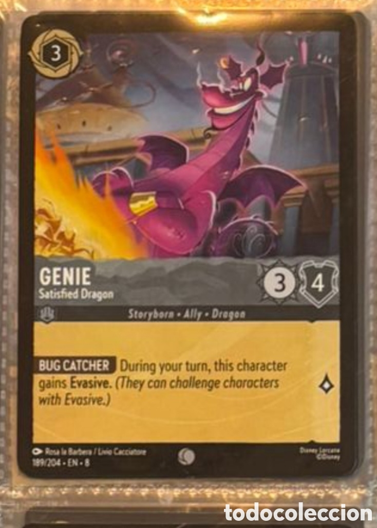 Coleccionismo Cromos antiguos: GENIE Carta set LORCANA TCG
