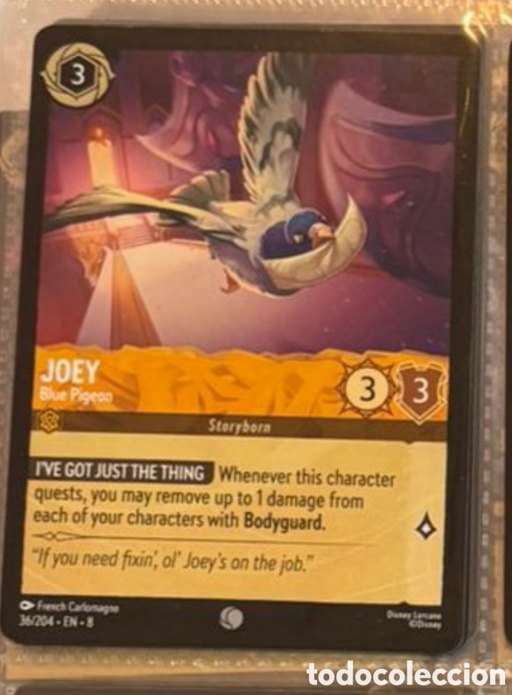 Coleccionismo Cromos antiguos: JOEY Carta set LORCANA TCG