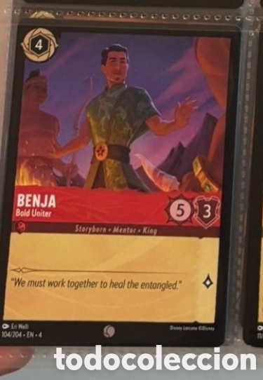Coleccionismo Cromos antiguos: BENJA Carta set LORCANA TCG