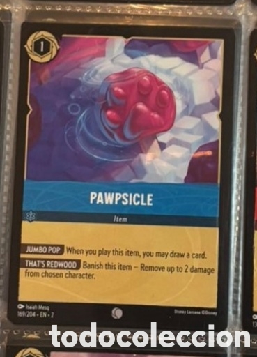 Coleccionismo Cromos antiguos: PAWPSICLE Carta set LORCANA TCG