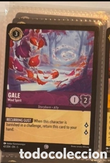 Coleccionismo Cromos antiguos: GALE Carta set LORCANA TCG