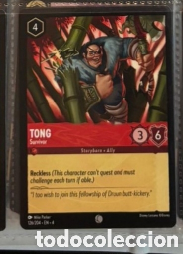 Collezionismo Figurine antiche: TONG Carta set LORCANA TCG