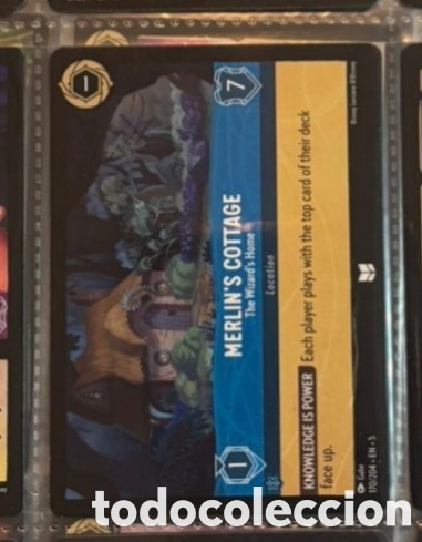 Coleccionismo Cromos antiguos: MERLIN'S COTTAGE Carta set LORCANA TCG