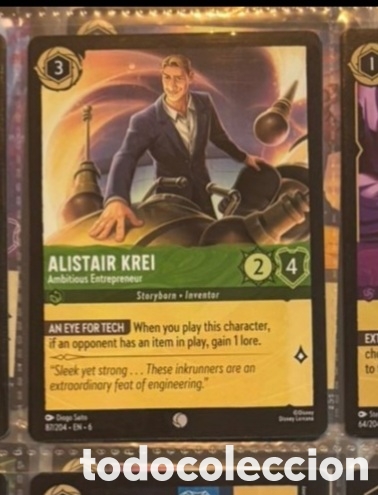 Coleccionismo Cromos antiguos: ALISTAIR KREI Carta set LORCANA TCG
