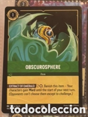 Coleccionismo Cromos antiguos: OBSCUROSPHERE Carta set LORCANA TCG