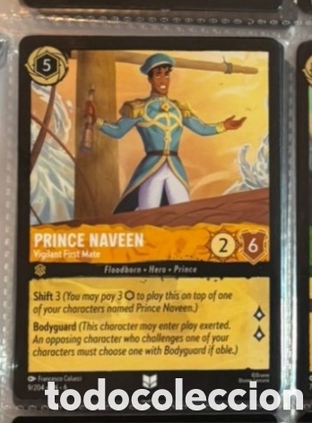 Collectionnisme Cartes &agrave; collectionner anciennes: PRINCE NAVEEN Carta set LORCANA TCG
