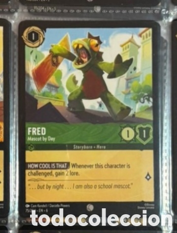 Collectable Antique Stickers: FRED Carta set LORCANA TCG