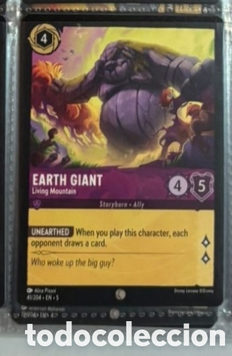 Collectable Antique Stickers: EARTH GIANT Carta set LORCANA TCG