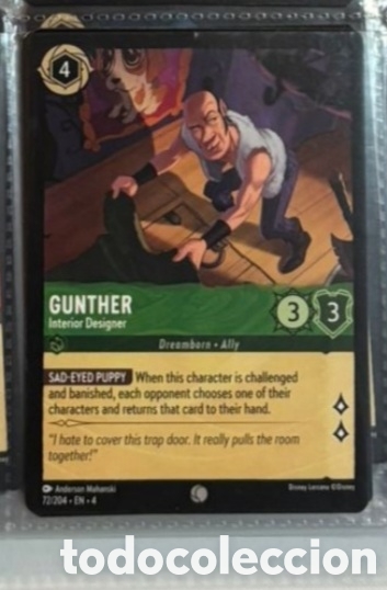 Sammeln alte Sammelbilder: GUNTHER Carta set LORCANA TCG