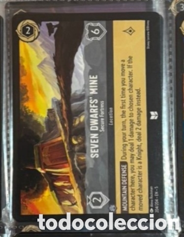 Coleccionismo Cromos antiguos: SEVEN DWARFS MINE Carta set LORCANA TCG