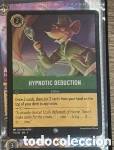 Coleccionismo Cromos antiguos: HYPNOTIC DEDUCTION Carta set LORCANA TCG