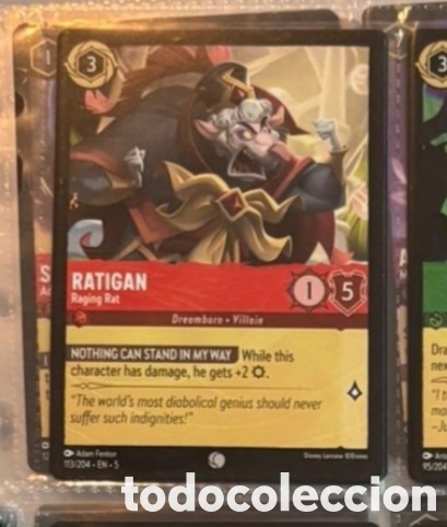 Coleccionismo Cromos antiguos: RATIGAN Carta set LORCANA TCG