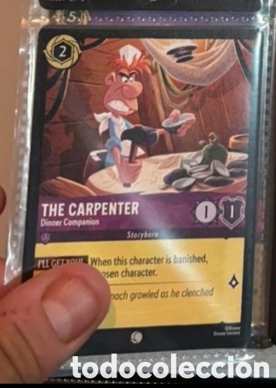 Coleccionismo Cromos antiguos: THE CARPENTER Carta set LORCANA TCG