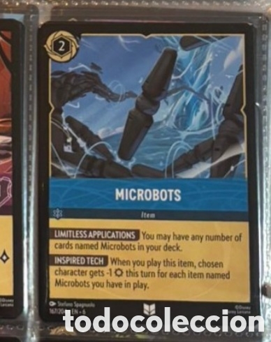 Coleccionismo Cromos antiguos: MICROBOTS Carta set LORCANA TCG
