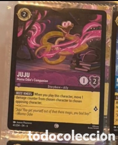 Coleccionismo Cromos antiguos: JUJU Carta set LORCANA TCG