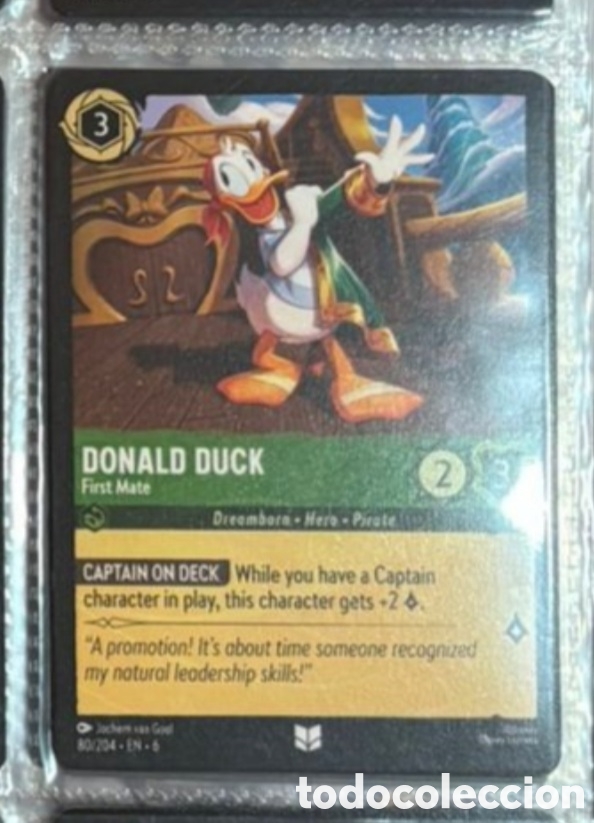 Coleccionismo Cromos antiguos: DONALD DUCK Carta set LORCANA TCG