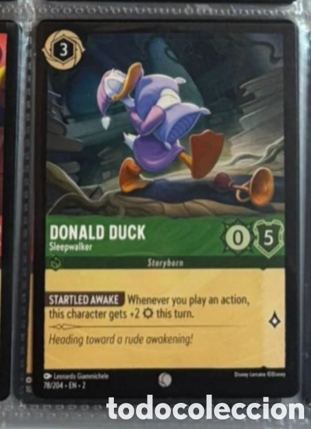 Coleccionismo Cromos antiguos: DONALD DUCK Carta set LORCANA TCG