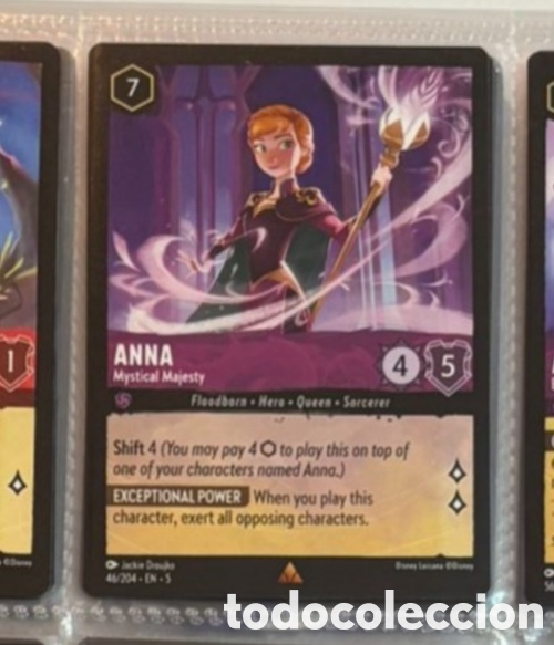 Coleccionismo Cromos antiguos: ANNA FROZEN Carta set LORCANA TCG