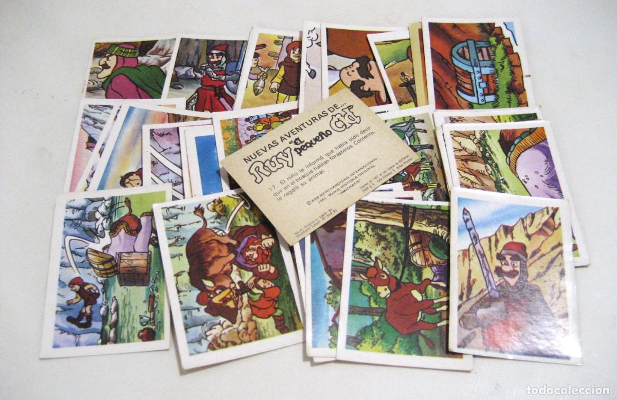 Coleccionismo Cromos antiguos: LOTE DE 30 CROMOS NUEVAS AVENTURAS DE RUY PEQUE&Ntilde;O CID. FHER, 1984.