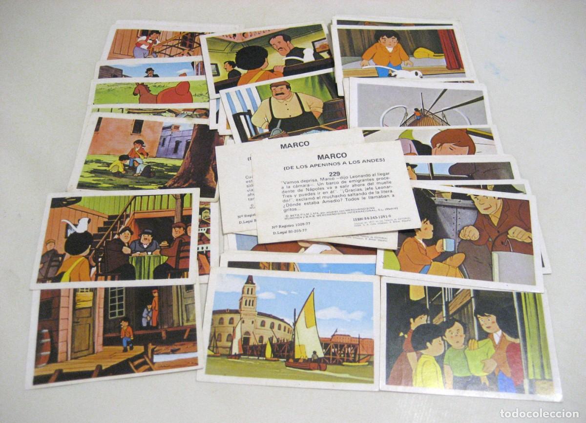 Coleccionismo Cromos antiguos: LOTE DE 50 CROMOS MARCO DE LOS APENINOS A LOS ANDES. FHER, 1977.