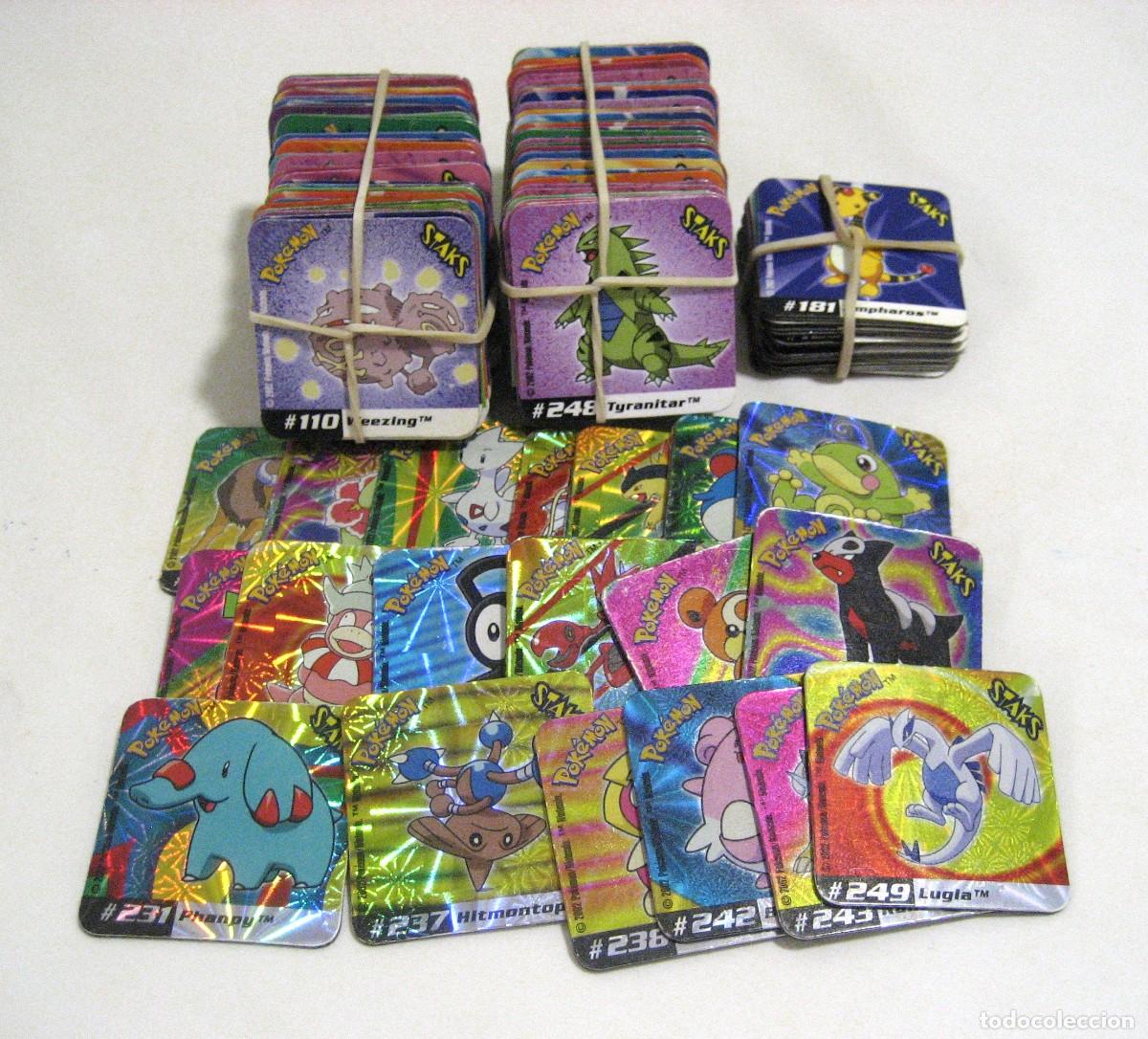 Coleccionismo Cromos antiguos: LOTE DE 186 STACKS POKEMON.