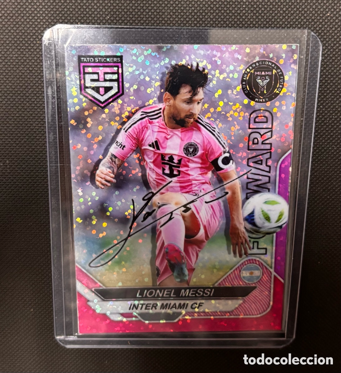 Coleccionismo Cromos antiguos: messi inter miami 2025 holo foil tato stickers