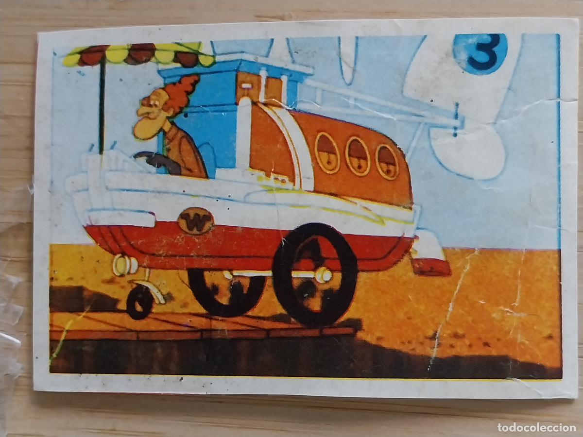 Coleccionismo Cromos antiguos: AUTOS LOCOS PROFESOR LOCOWITCH A&Ntilde;OS 70 CROMO SIN PEGAR NUNCA ORIGINAL DORSO BLANCO RARO