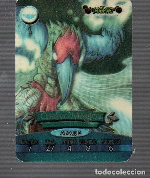 Coleccionismo Cromos antiguos: CROMO DE GORMITI METALLO CARDS N&ordm;100 CUERVO M&Aacute;GICO SERIE ATOMIC