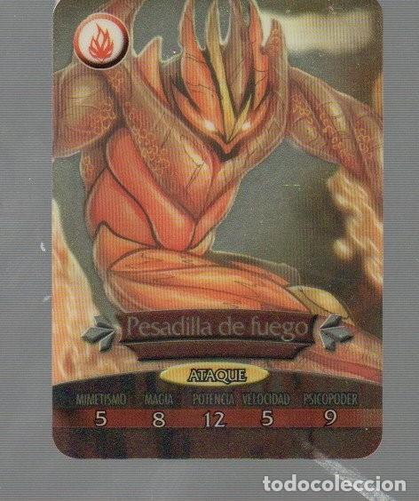 Coleccionismo Cromos antiguos: CROMO DE GORMITI METALLO CARDS N&ordm;107 PESADILLA DE FUEGO SERIE ATOMIC