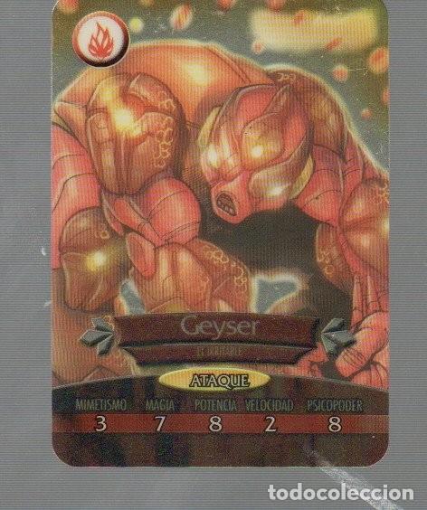 Coleccionismo Cromos antiguos: CROMO DE GORMITI METALLO CARDS N&ordm;109 GEYSER SERIE ATOMIC