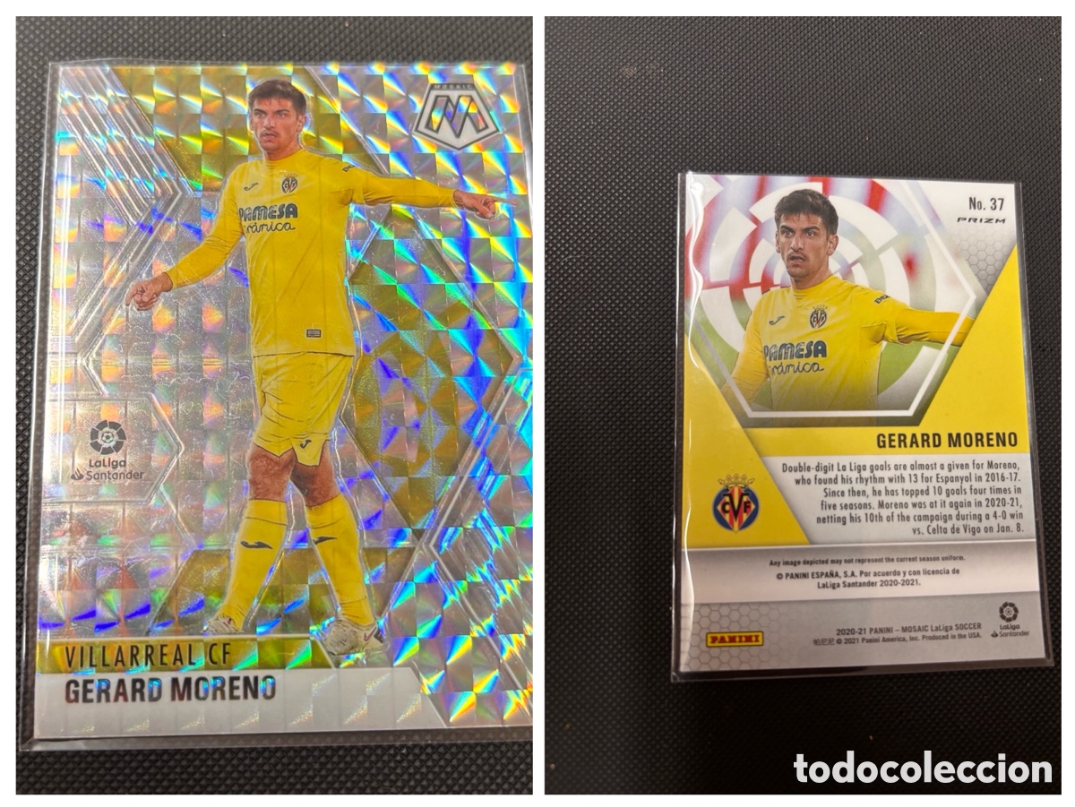 Coleccionismo Cromos antiguos: gerard moreno mosaic prizm n&ordm;37