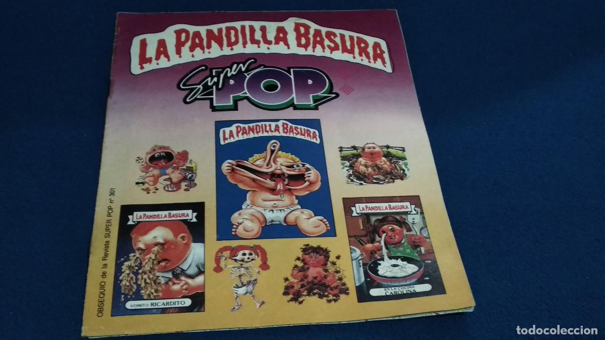 Coleccionismo Cromos antiguos: ALBUM PLANCHA VAC&Iacute;O LA PANDILLA BASURA SUPER POP 1989 - BUEN ESTADO VER FOTOS DE TODAS LAS PAGINAS