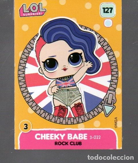 Collectable Antique Stickers: CROMO LOL SURPRISE CHEEKY BABE N &ordm; 127 PANINI DE MGA ENTERTAINMENT