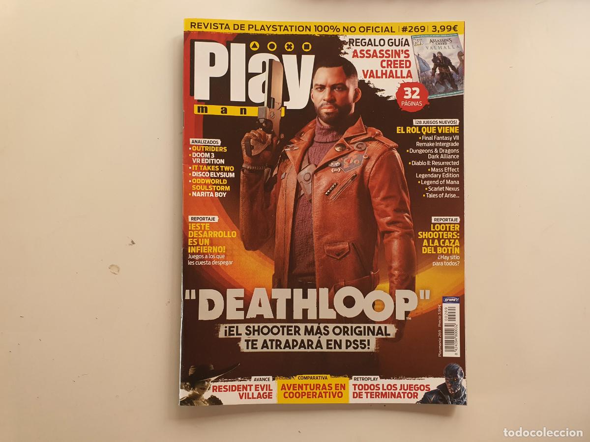 Collectable Antique Stickers: REVISTA - PLAY2 PLAY MANIA - N&ordm; 269 CONTIENE GUIA CENTRAL ASSASINS CREED VALHALLA