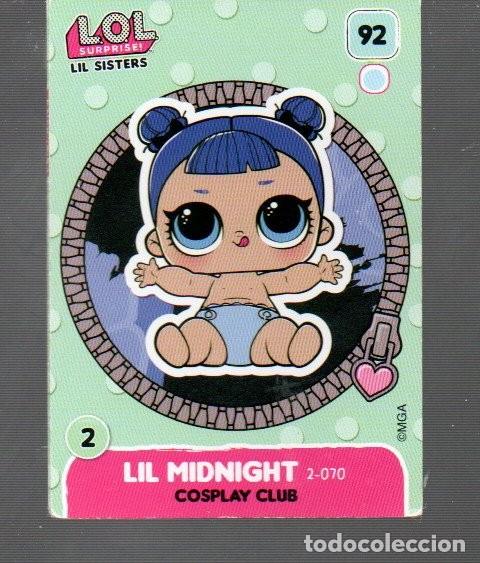 Collectable Antique Stickers: CROMO LOL SURPRISE LIL MIDNIGHT N &ordm; 92 PANINI DE MGA ENTERTAINMENT