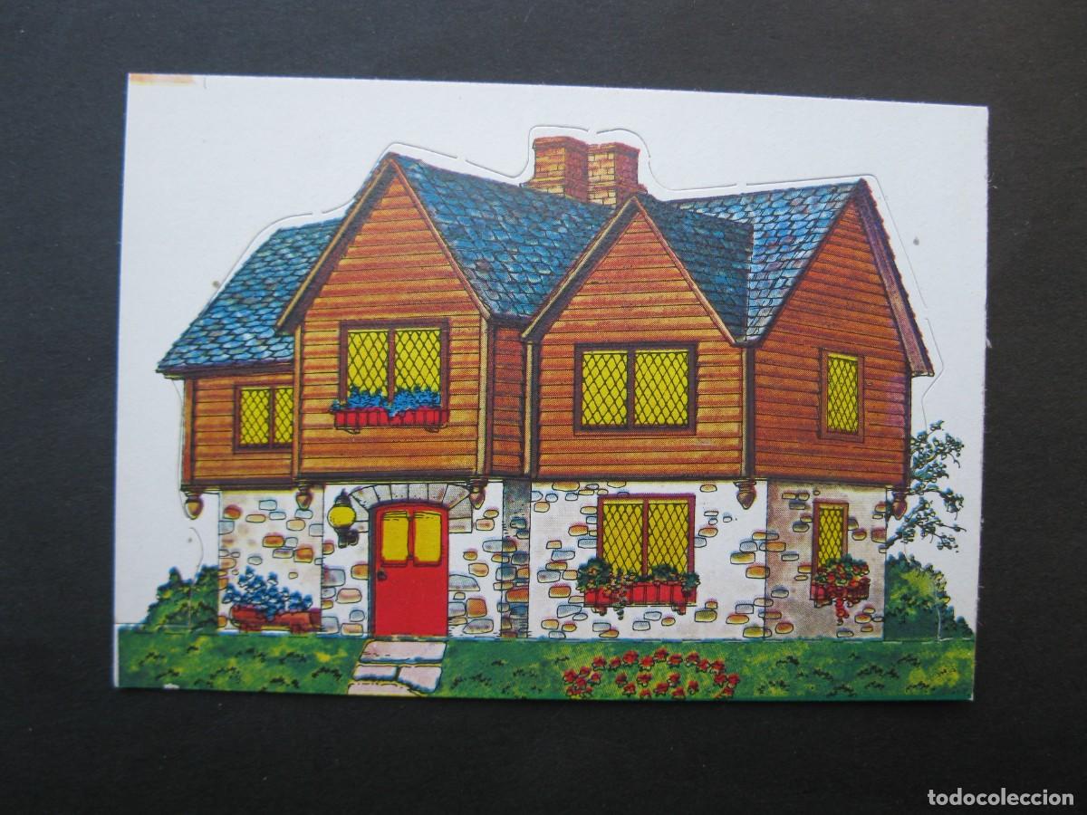 Collectionnisme Cartes &agrave; collectionner anciennes: MIS CASITAS Y SUS HABITANTES - CROMO N&ordm; 71 - CASA COLONIAL (EE.UU.) - EDICIONES ESTE - NUNCA PEGADO.