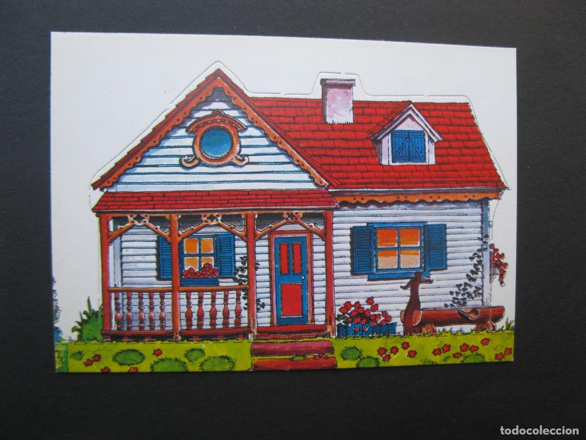 Collectionnisme Cartes &agrave; collectionner anciennes: MIS CASITAS Y SUS HABITANTES - CROMO N&ordm; 69 - CASA DE LA PRADERA - EDICIONES ESTE - NUNCA PEGADO.
