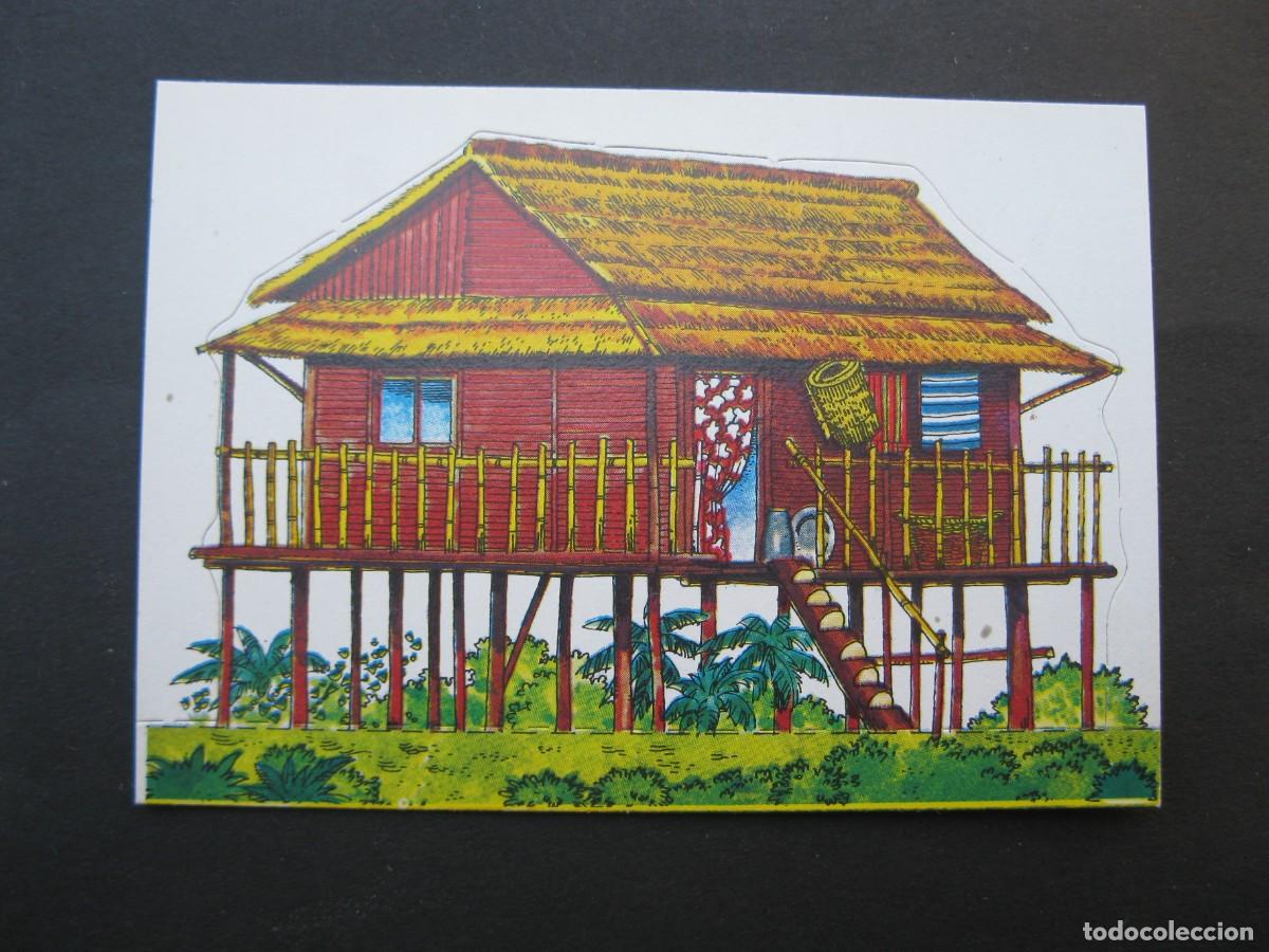 Collezionismo Figurine antiche: MIS CASITAS Y SUS HABITANTES - CROMO N&ordm; 56 - PALAFITO - EDICIONES ESTE - NUNCA PEGADO.