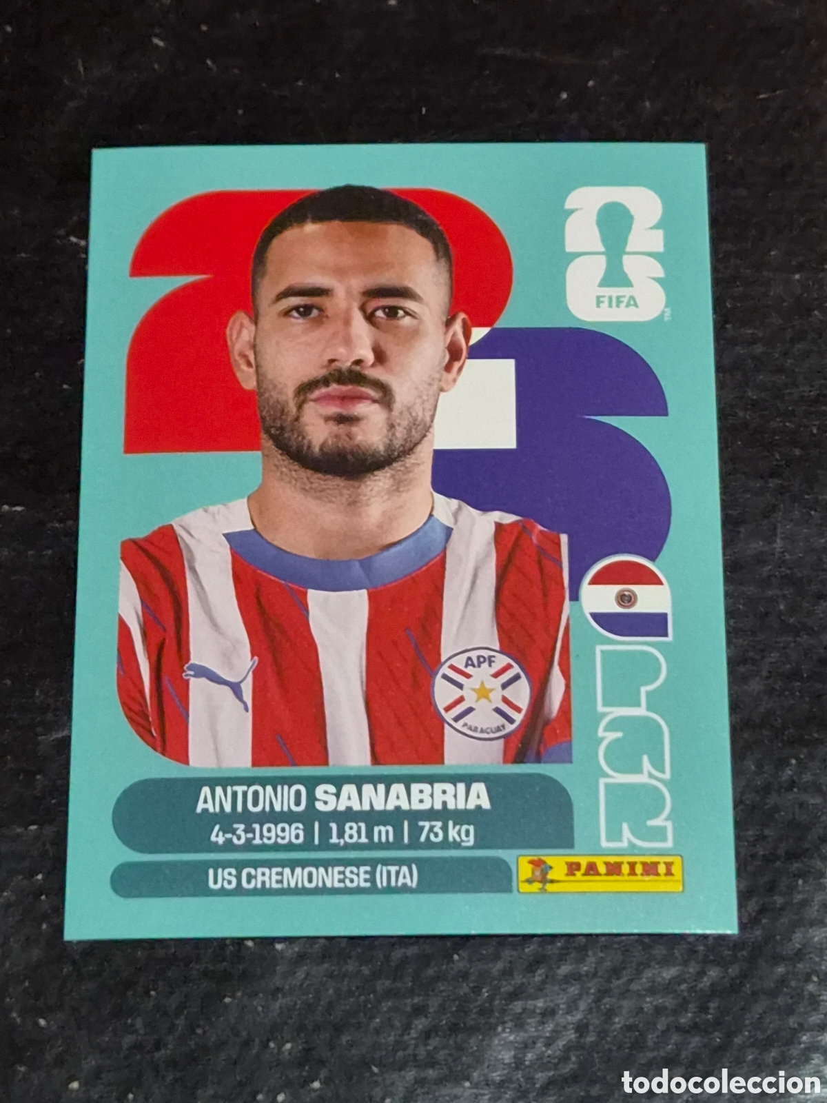 Coleccionismo Cromos antiguos: PAR20 - SANABRIA , PARAGUAY FIFA WORLD CUP 2026