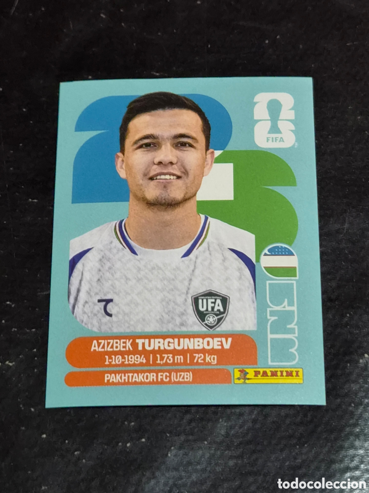 Coleccionismo Cromos antiguos: UZB14 - TURGUNBOEV , UZBEKIST&Aacute;N FIFA WORLD CUP 2026