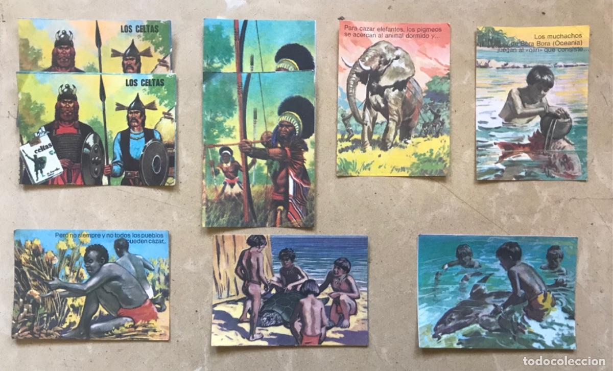 Coleccionismo Cromos antiguos: 9 Cromos BIMBO - PUEBLOS PRIMITIVOS - ALBUM LIBRO ADIVINANZAS 2 - Hay repetidos, leer descri